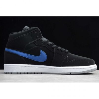 Nike Air Jordan 1 Retro Mid Siyah / Kırmızı Renkli Basketbol Ayakkabısı Türkiye - I9EB0KLD